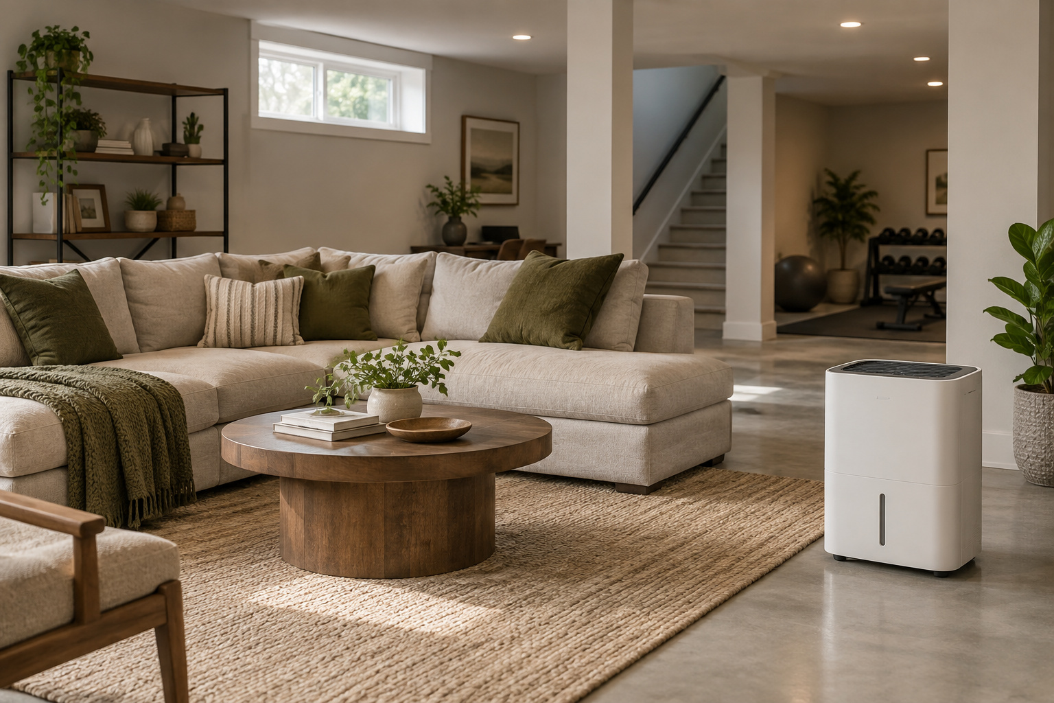 Choosing a basement dehumidifier: start with the room