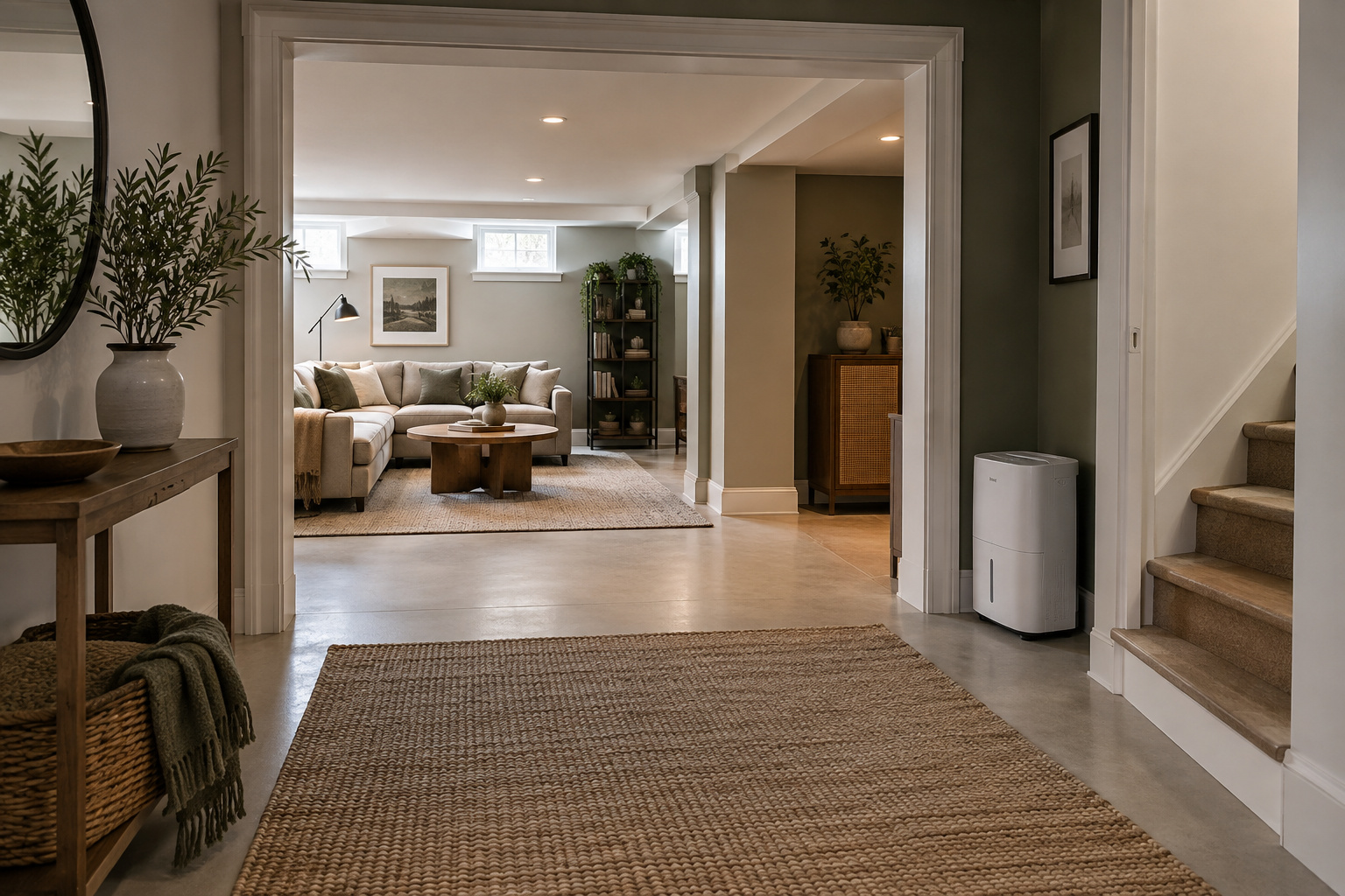 Connect the appliance to the damp rooms.